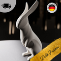 Skulptur HASE – 3D-gedruckte Hasenfigur modern, geometrisch und stilvoll, Dekofigur für Frühling & Geschenk | 3D Druck Statue | DekoFusion